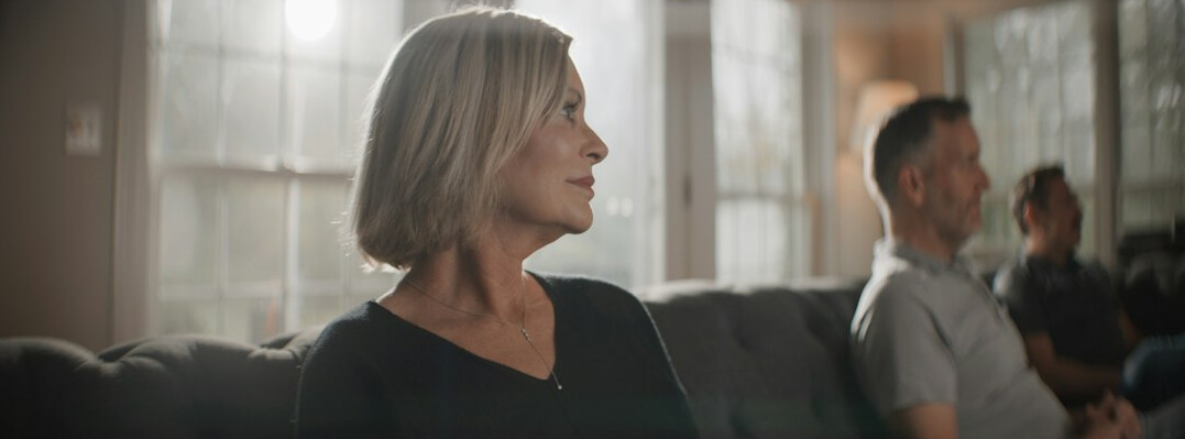 woman listening in business discussion